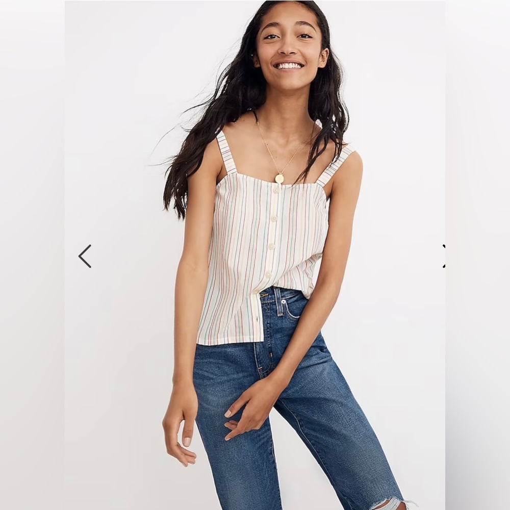 Madewell Button Front Cami Tank. Size S